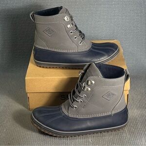 Sperry Little Kid Bowline Boots Gray/Black Size 3